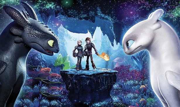 Hiccup, Astrid, Toothless, and The Light Furry