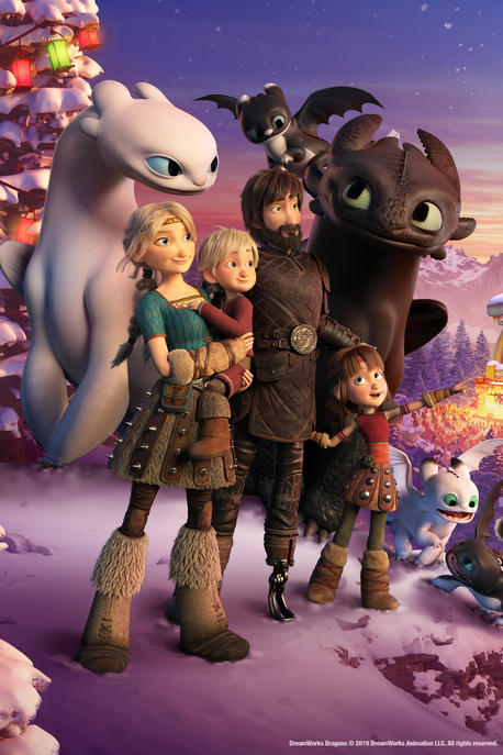 Toothless and Hiccup and everyone
