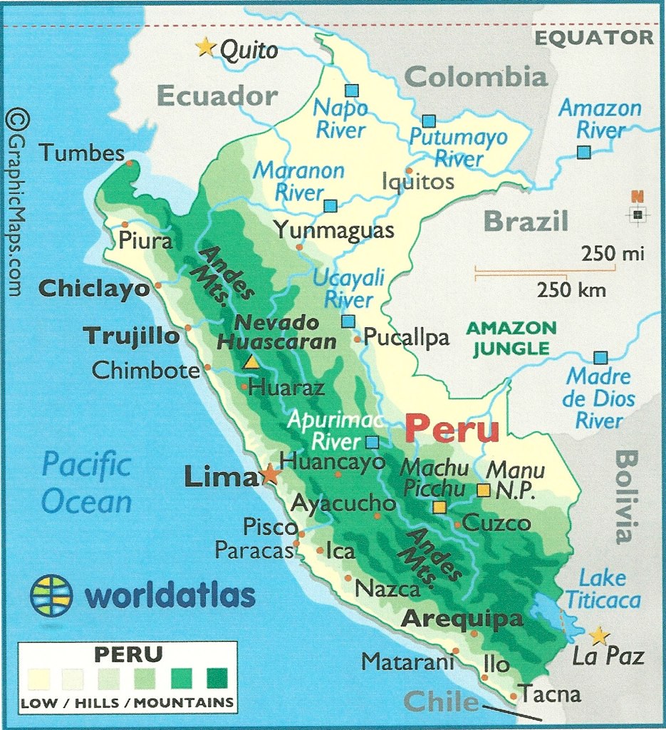 Map of Peru